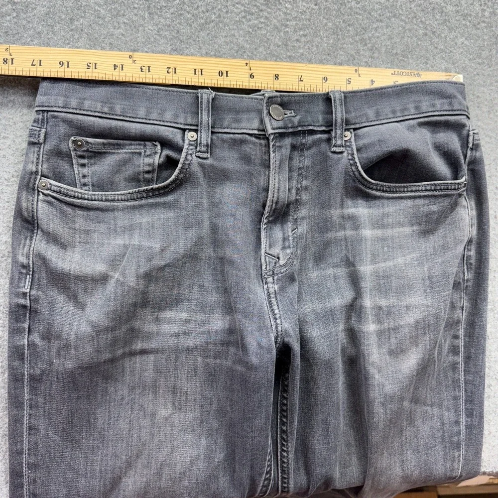 Banana Republic Traveler Jeans 32x29 Gray Straight Fit Stretch‎ Soft Denim